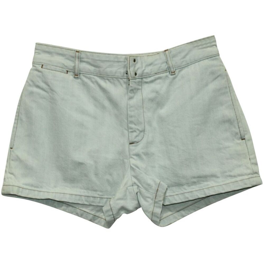 A.P.C. Denim Shorts in Light Blue Cotton